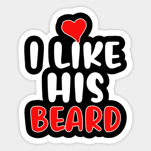 I like his beard Sticker